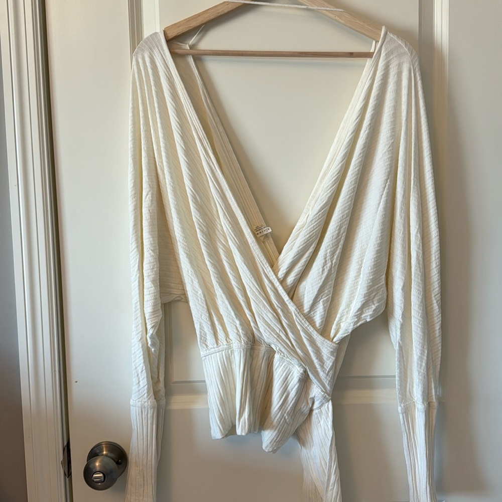 We the Free faux wrap top